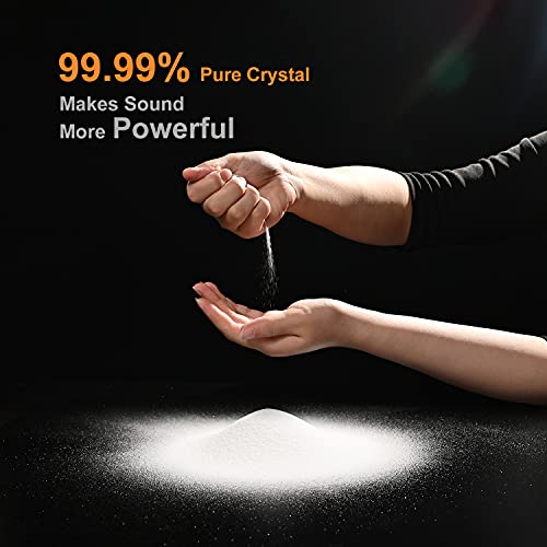 Couple of 2 PCS Yin and Yang Crystal Singing Bowl Set 8 Inch Black and 10 Inch White Mutual Attraction Bowls - size: 8"A 10"F