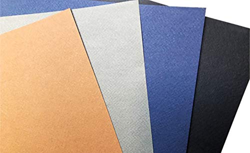 MUNGYO Professional Pastel Paper Pad A4 Size for Oil Pastel, Dry Pastel 30 Sheets (Dark Assorted)