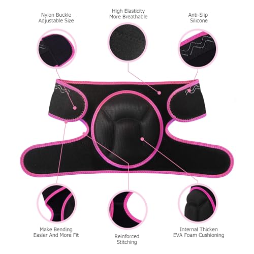 Women Men Knee Pads for Cleaning Floors,House Working,Gardening - color: Pink, size: Medium