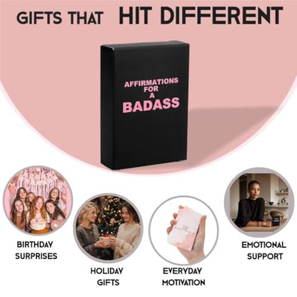 shoprotik Badass Affirmation Cards - Daily Motivational and Inspirational Cards for Women