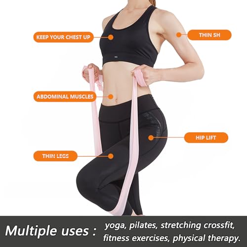 Custom Logo TPE Stretch Band Workout Resistance Fitness Latex Rubber Bands Yoga Elastic Flat Resistance Bands for Exercises