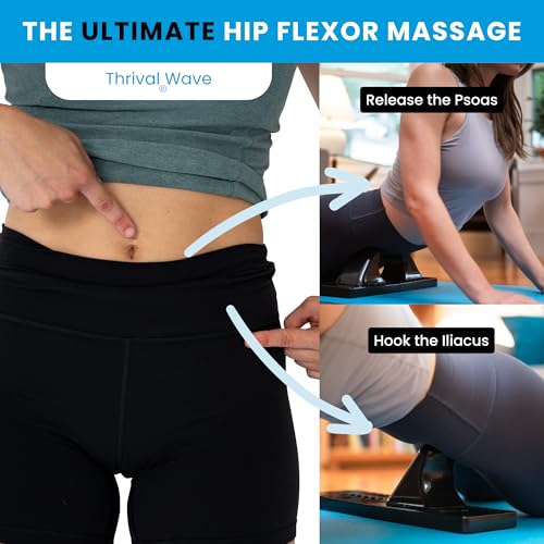 Thrival Wave, Adjustable Psoas Muscle Release Tool, Carbon Black - color: Carbon Black, size: Thrival Wave