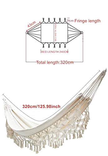 Hammock Brazilian Double Hammocks Soft Comfortable Fabric Cotton Canvas