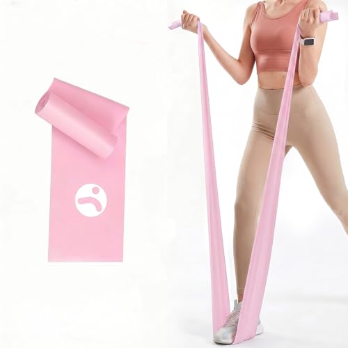Resistance Bands for Physical Therapy, Workout Bands | Premium Latex-Free Material, Non-odor, Better Durability, Stable Resistance, for Home & Travel Exercise, Yoga Pilates PT - color: Pink