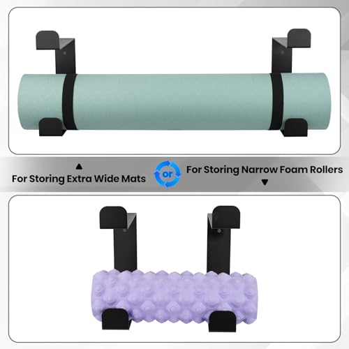 4 Tier Yoga Mat Holder Wall Mount & Yoga Mat Storage Rack