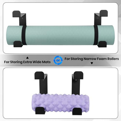 4 Tier Yoga Mat Holder Wall Mount & Yoga Mat Storage Rack