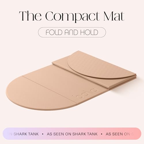 Bala Yoga Mat for Home Gym, Non-Slip Exercise Mat for Home Workout (12MM) | Compact Indoor Exercising Floor Mat for Stretching, Pilates, Aerobics & Fitness - Travel Friendly Exercise Equipment - color: Sand