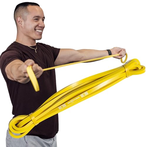 Rep Fitness Pull-Up Bands Resistance Exercise Workout Equipment Set for Home Gym Training – Heavy Duty Stretch Band for Assisted Pullups, Strength Training, Physical Therapy, and Fitness Workouts - color: Yellow