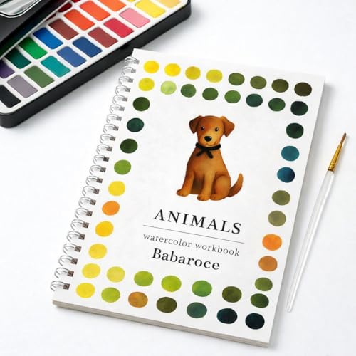 Babaroce Animals Watercolor Workbook with 36-Color Watercolor Paint Set | Great Gift for Art Lovers - size: WITH 36 COLOR PALETTE
