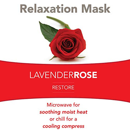 Bed Buddy Aromatherapy Eye Mask with Warm and Cold Therapy for Stress Relief - Microwave-Safe Eye Pillow & Sleep Mask, Pink, Lavender & Rose Scented - color: Lavender/Rose, size: 1 Count (Pack of 1)
