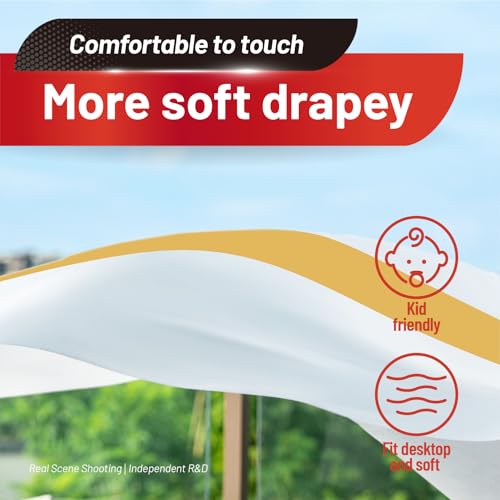 Disposable Tablecloth, 110 Ft X 54 In Plastic Table Cloth Rectangle Table | White Gold Tablecloth Plastic Table Cloth Disposable PEVA Plastic Table Cover with Cutter for Weddings, Parties, Anniversary - color: White and Gold, size: 1320" x 54" (Rectangula