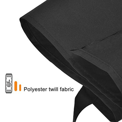 15 PCS Black Bulk Aprons for Women Men Unisex Adult with 2 Pockets, Chef Kitchen Server Grill Restaurant Cooking Baking Painting Bib Apron (Black-24 x28) - color: Black
