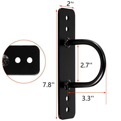 Lyellfe 2 Pack Battle Rope Anchor, Heavy Duty Wall Ceiling Mount Bracket