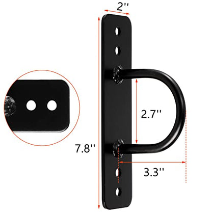 Lyellfe 2 Pack Battle Rope Anchor, Heavy Duty Wall Ceiling Mount Bracket