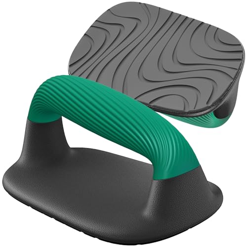 Kipika Push Up Bars, Pushup Stands, Anti-Slip Soft Plastic Push Up Handles, Bottom Anti-Slip Pad, Strength Training Equipment, Perfect for Floor Workout Exercise - color: E: Black & Green