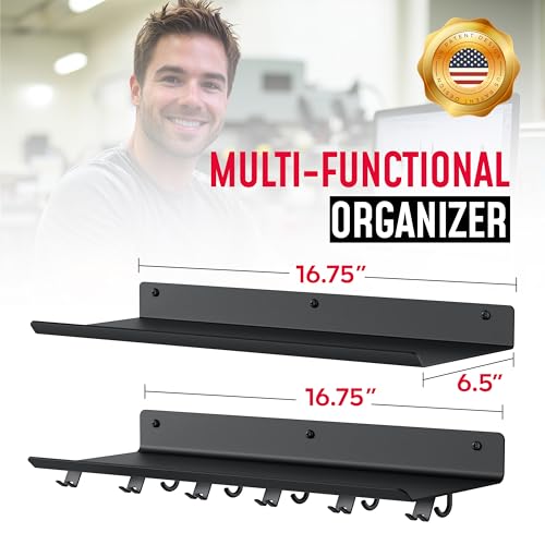 2-Tier Floating Shelf Compatible with Tonal 1 & 2 Accessories - style: 2 Tier