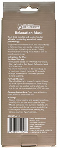 Bed Buddy Aromatherapy Eye Mask with Warm and Cold Therapy for Stress Relief - Microwave-Safe Eye Pillow & Sleep Mask, Blue, Lavender & Mint Scented - color: Lavender/Mint, size: 1 Count (Pack of 1)