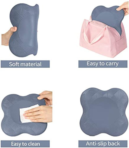Yoga Knee Pad Cushion Extra Thick for Knees Elbows Wrist Hands Head Foam Yoga Pilates Work Out Kneeling pad - color: Grey