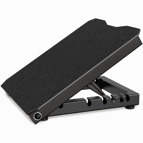 Metal Slant Board Calf Stretcher for Squat, Incline Balance Board - color: Black