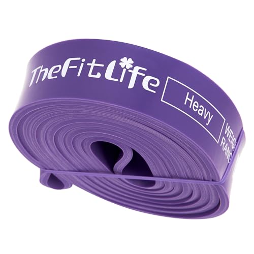 TheFitLife Pull Up Assistance Bands Heavy Duty Resistance Bands for Workout | Long Exercise Bands for Pull Up Assist, Strength Training, Full Body Workout, Home Gym Fitness, CrossFit & Muscle Building - color: Purple
