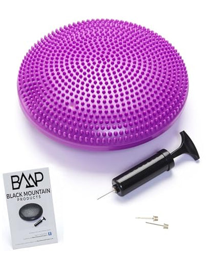 Black Mountain Products Exercise Balance Stability Disc with Hand Pump - color: Purple