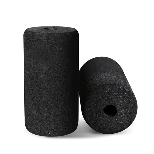 WF Athletic Supply Foam Foot Pads, Foam Roller for Gym Exercise Machines Equipment Replacements, Roller Pad for Leg Extension, PEC Deck Pads for Weight Bench, Sold by Pair (8” x 4” OD x 0.875” ID) - color: 8” X 4” Od X 0.875” Id