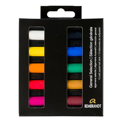 Rembrandt Soft Pastel Set, General Selection, 10 Count