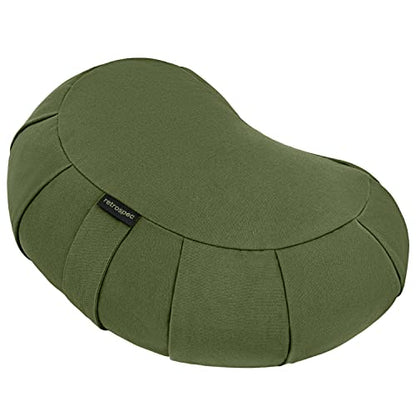Retrospec Sedona Meditation Cushion, Buckwheat Pillow, Meditation Pillow - color: Basil, size: 1 Count (Pack of 1)