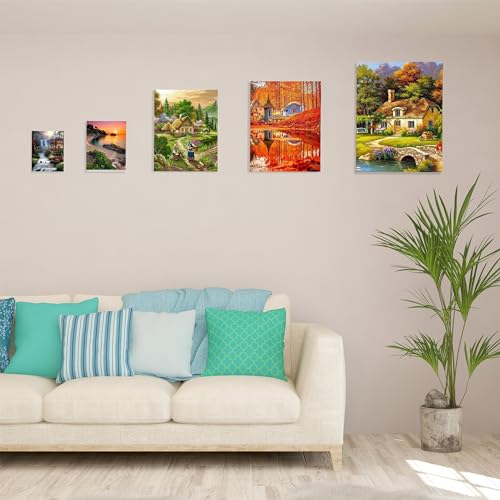 Mr. Pen- Canvas Panels, 5 Pack, 4x4, 5x7, 8x10, 9x12, 11x14 Inches | Triple Primed for Oil & Acrylic Paints, Canvas Boards for Painting, Painting, Blank Canvas for Painting, 3mm Thickness - size: 4x4, 5x7, 8x10, 9x12, 11x14 Inches
