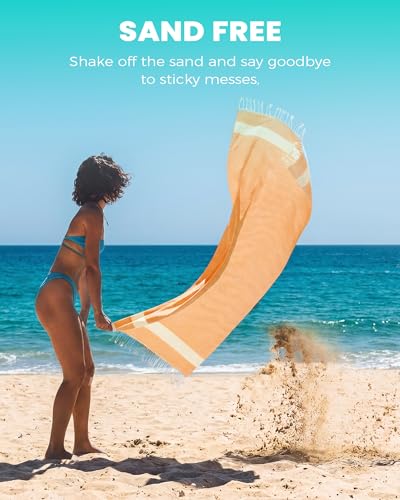 6 Packs Turkish Beach Towels Oversized Swim Towel Set Bulk Quick Dry Bath Pool SandFree Extra Large Xl Big Blanket Adult Travel Essentials Cruise Accessories Must Have Clearance Vacation Stuff - color: Multi Dot, size: 72 x 36 inch