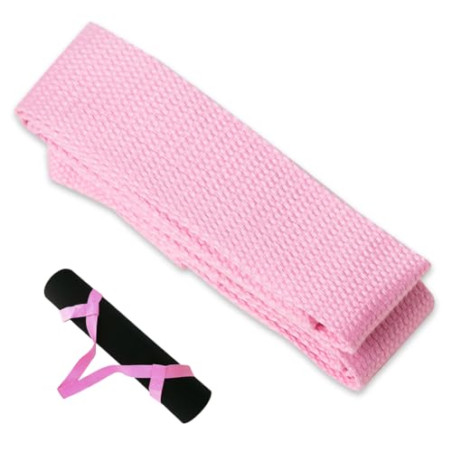 AKOAK Adjustable Yoga Mat Strap, Multi-purpose Strap, Durable Yoga Mat Carrying Strap (Excluding Yoga Mat), Pack of 1 - color: Pink