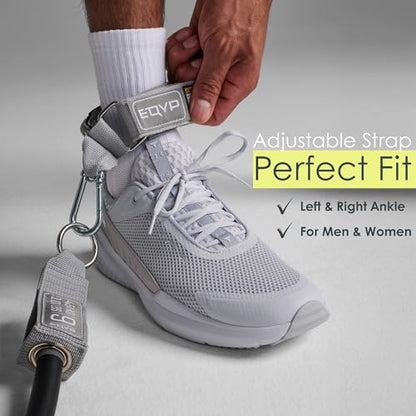 EQYP Power Tube Accessories – Handles, Door Anchor, Ankle Strap for Resistance Bands