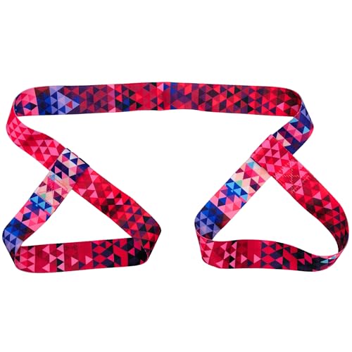 Yoga Mat Straps for Carrying, Adjustable Yoga Mat Sling Carrier, Mat Holder Colorful Band, Anti-Slip, Multiple Color Choices - color: Red
