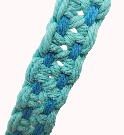kiido Macrame Yoga Mat Carrying Strap [MAT NOT Included], Hand Woven Multi-use Strap/Carrier for Your Yoga Mat, Exercise Mat - color: Light Blue