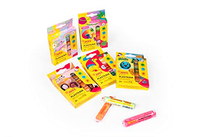 Jovi - 30 Non-Hardening Modeling Clay Bars in 30 Colors, 0.53 oz Each | Plant Based, Non-Toxic, Gluten-Free, for Kids Ages 3+ Reusable Great for Crafts and Games