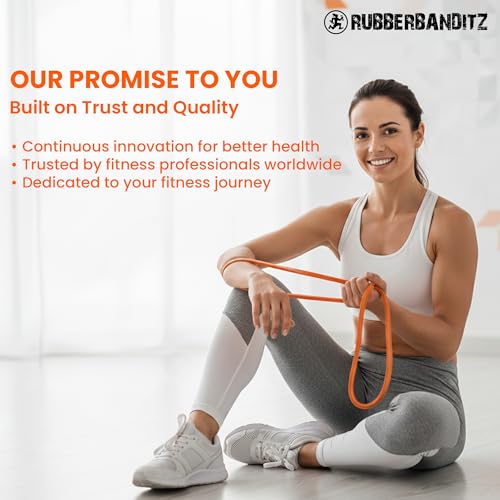 Rubberbanditz Resistance Bands Workout Kit | Exercise Bands, Door Anchor, Handles, Carry Bag, Straps | Resistance Training, Physical Therapy - color: 1.2 lbs (0.5 kg) Basic Package