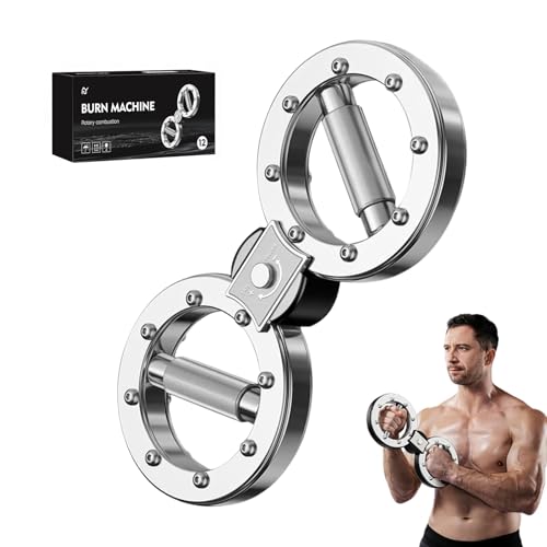 S.Y Spinning Rotator Burn Machine,12LB Arm and Shoulder Strength Training for Home and Gym Workouts and Rehabilitation,forearm strengthener, Arm Workout Equipment for Men and Women，Popular products of - color: silver
