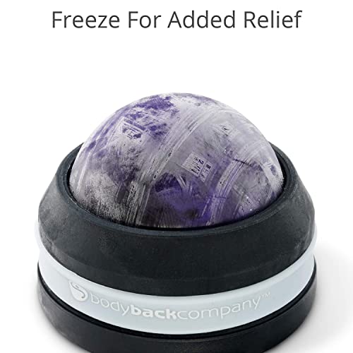 Body Back Massage Roller Ball - Body & Neck Massager for Muscle Recovery - color: Silver