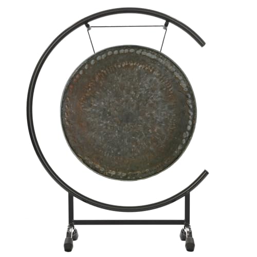 16" Chinese Gongs on High C Stand - Includes Gong, Mallet & Gong Stand/Easy to Assemble Metal Stand/Great for Small Spaces - size: 16" Brightside Gamma Gong