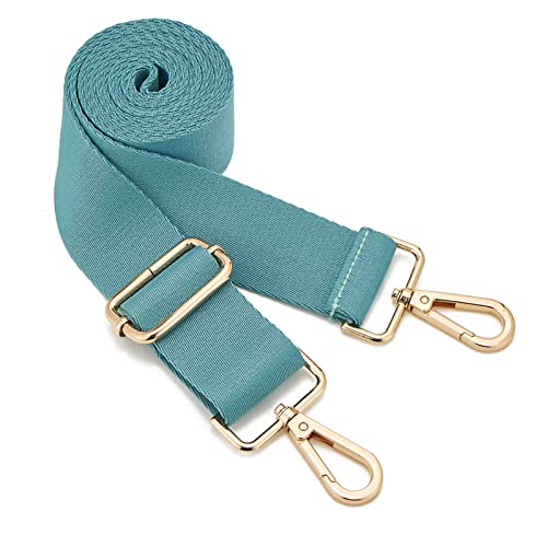 ZOOEASS Wide Shoulder Strap (Solid),Adjustable Replacement Belt Crossbody Canvas Bag Handbag - color: Jade