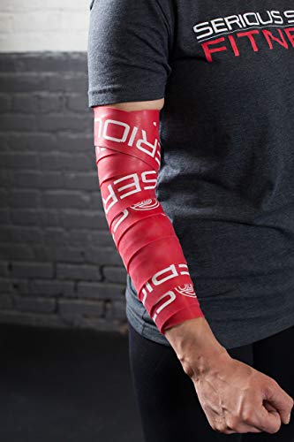 Serious Steel Mobility & Recovery (Floss) Bands |Compression Band | Tack & Flossing Band (7' L x 2" W) - color: Single - Red