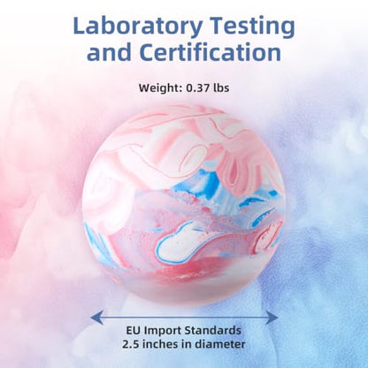 Firm Rubber Massage Lacrosse Ball 2.5 Inch for Muscle Relief - color: Red and Blue Mix