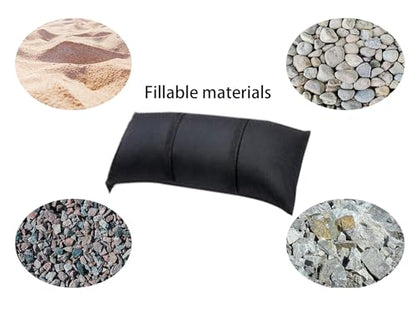 Sand Bags for Weight Umbrella Base, 2 Pack Fillable SandBags，2 x 44 LBS Fillable SandBags for Umbrella Base,Outdoor Garden Backyard Furniture(Without Sand)