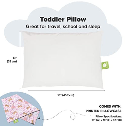 Toddler Pillow with Pillowcase 13x18 My Little Dreamy Pillow(Dear Princess) - color: Dear Princess