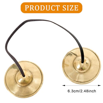 Boao Tingsha Meditation Bell with Bag,Smooth Embossed - color: Smooth Embossed