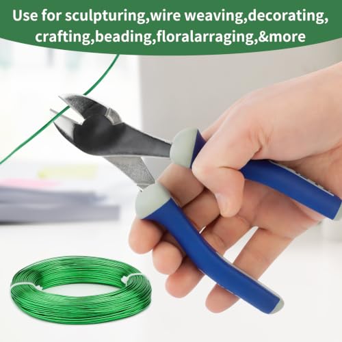 18 Gauge Aluminum Craft Wire, 164FT 1mm Bendable Metal Wire for Jewelry Making, Wreath Making, Beading(Grass Green) - color: Grass Green