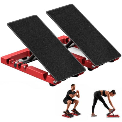 Slant Board for Calf Stretching, Steel Squat Wedge for Home Gym