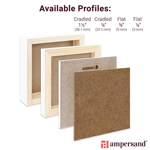 Ampersand Artist Panel Primed Smooth Surface for Painting and Mixed-Media, 1/8 Inch Depth, 12X16 Inch (APS1216) - color: 1/8 Inch Depth, size: 12X16