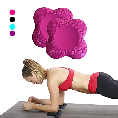 Yoga Knee Pad Cushion Extra Thick for Knees Elbows Wrist Hands Head Foam Yoga Pilates Work Out Kneeling pad - color: rosered