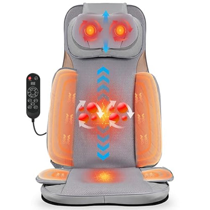 Shiatsu Neck and Back Massager, Rolling Up and Down Deep Tissue Pain Relief - color: Gray